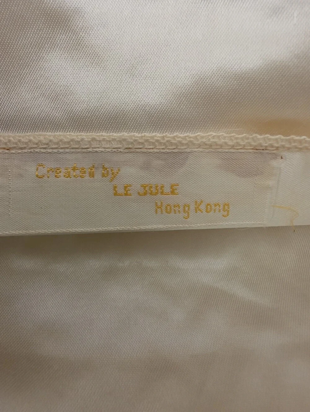 Vintage 1960s Le Jule Ivory Faux Pearl Beaded Evening Clutch